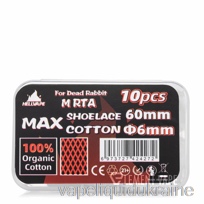 Vape Ukraine Hellvape MAX Shoelace Cotton 6mm ID